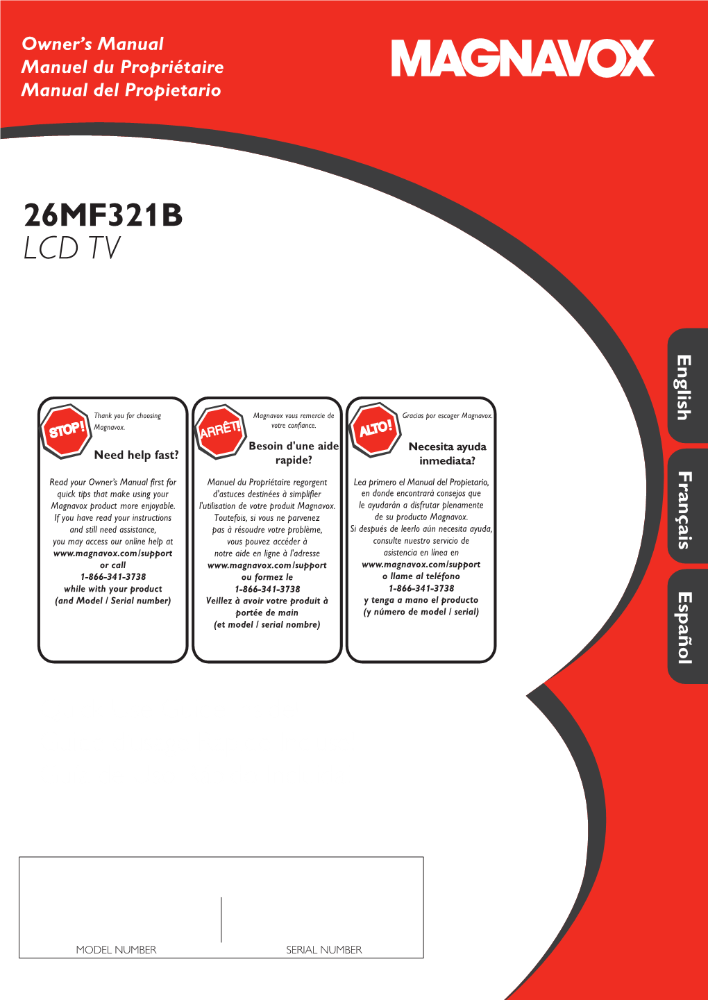 26MF321B LCD TV English