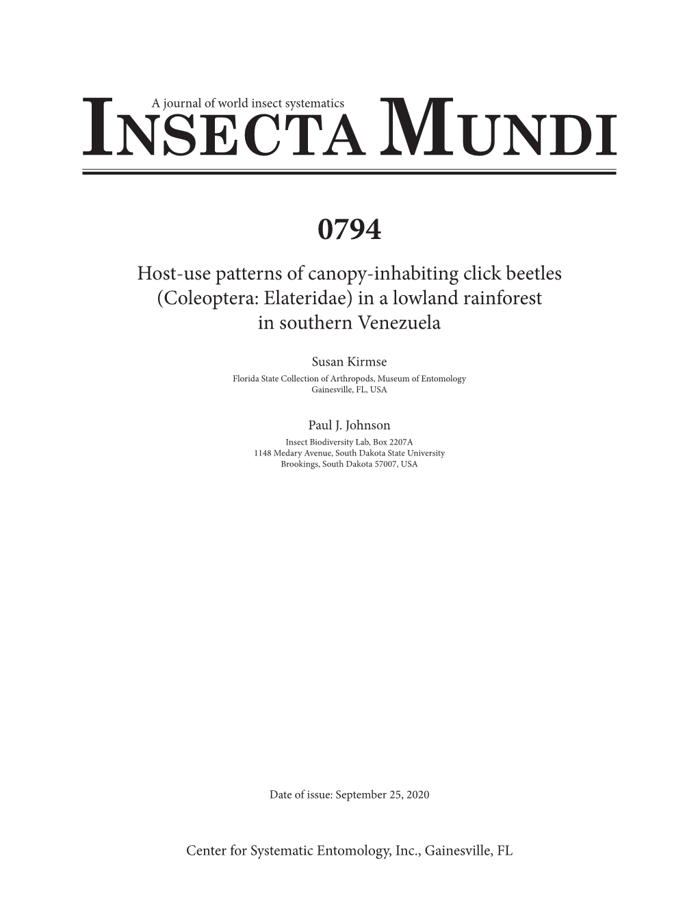 Insecta Mundi