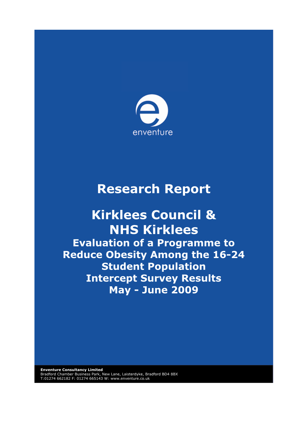 Research Report Kirklees Council & NHS Kirklees