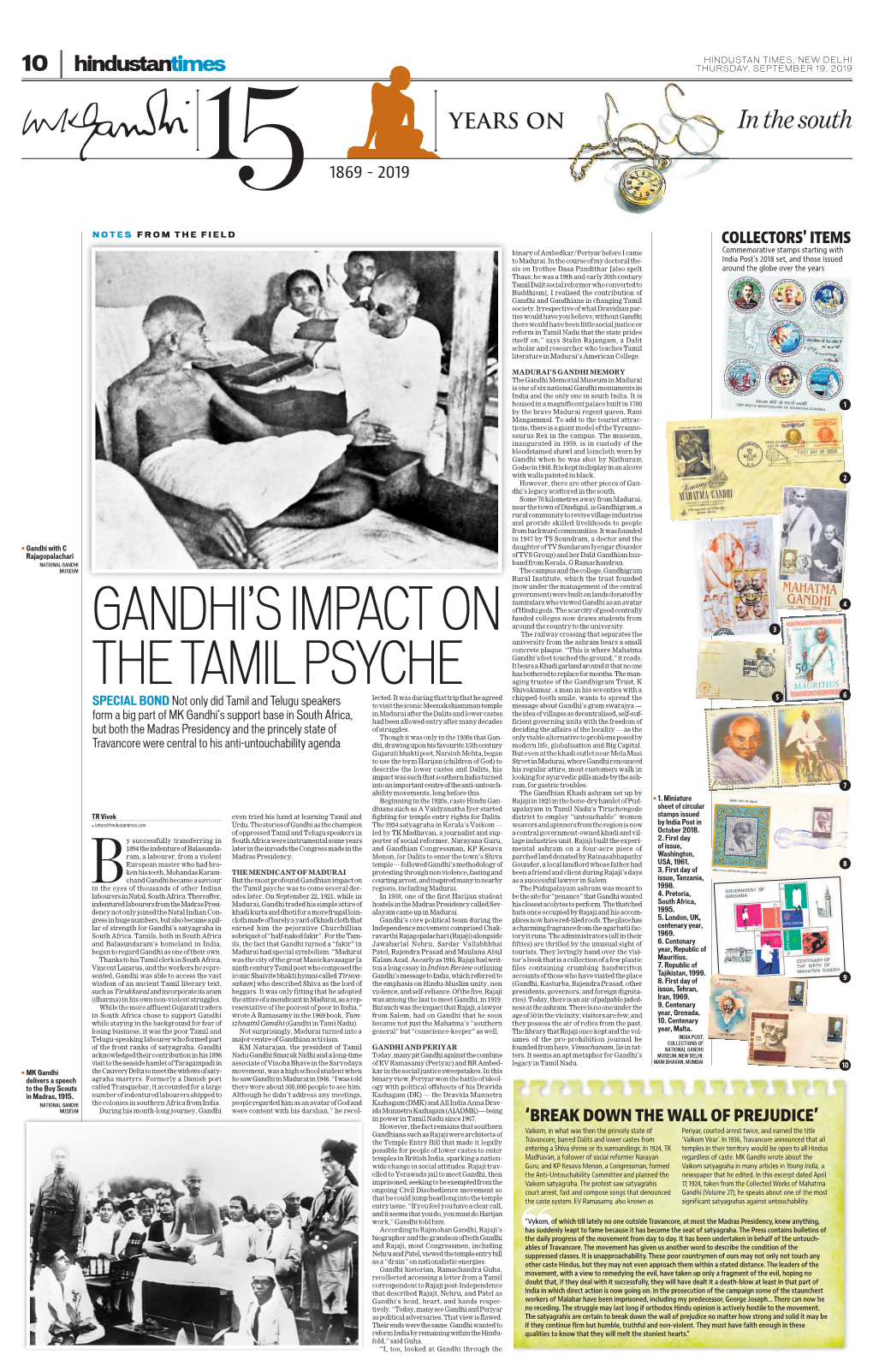 Gandhi's Impact on the Tamil Psyche