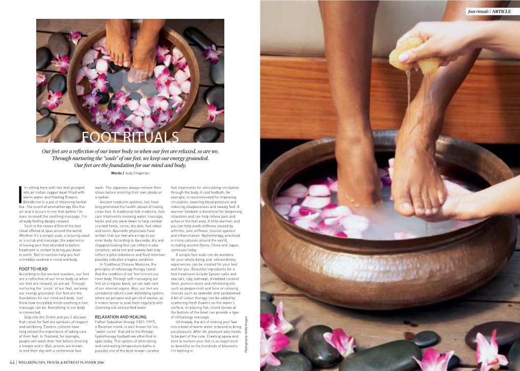 Foot Rituals | Article