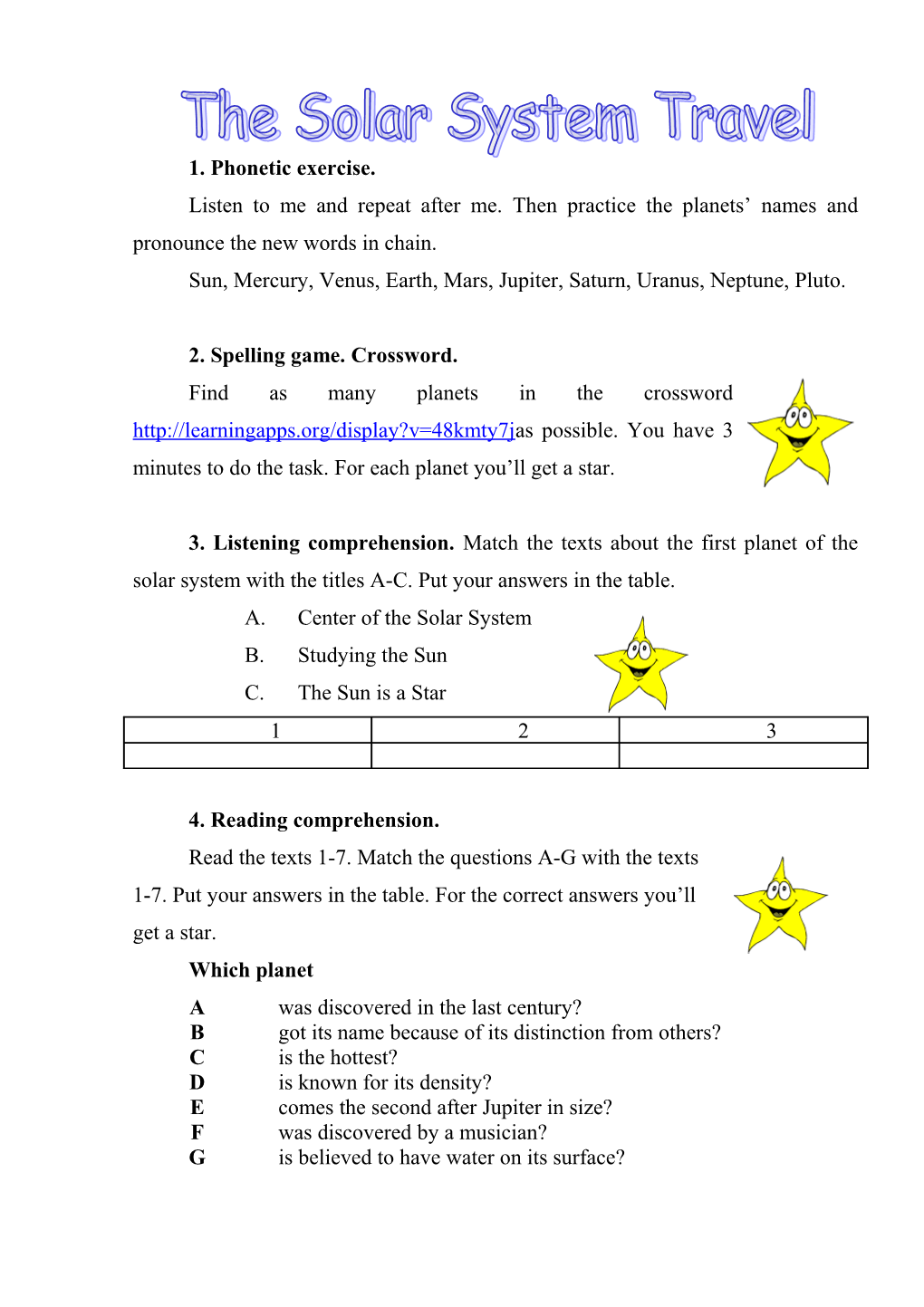 1. Phonetic Exercise