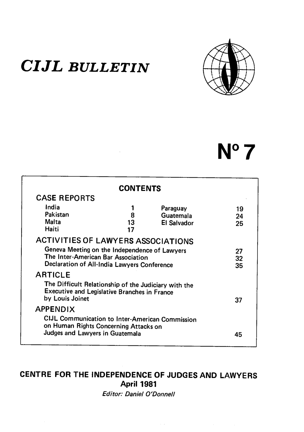 CIJL Bulletin-7-1981-Eng