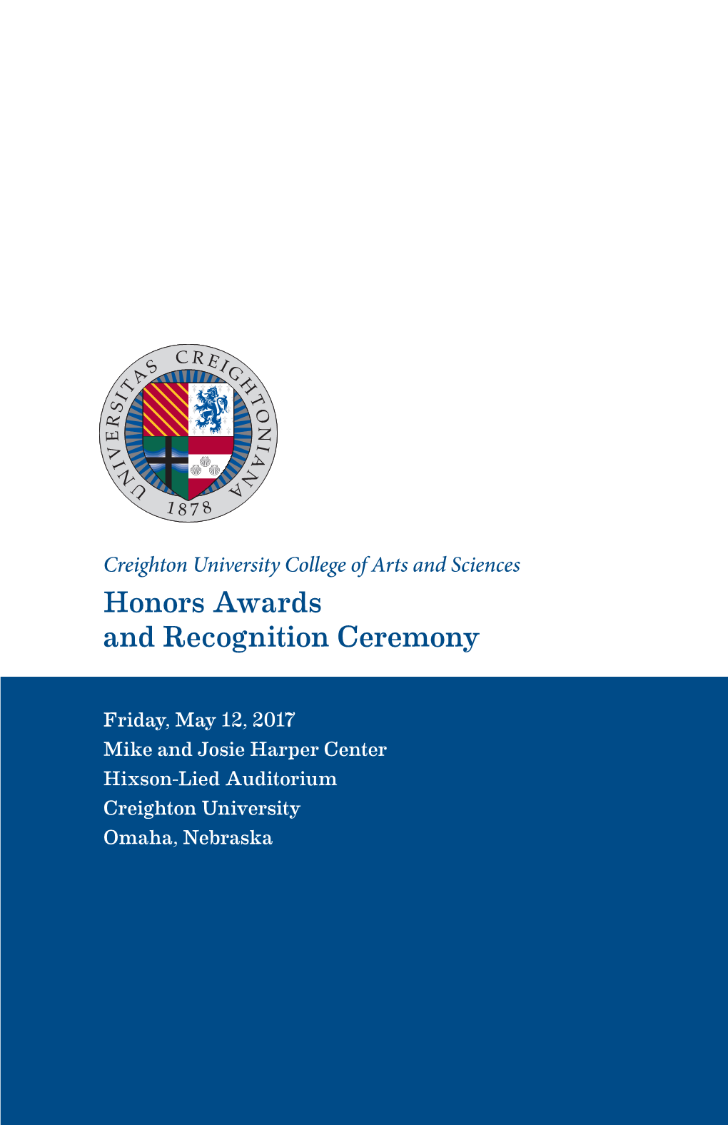 2017 CCAS Honors Program