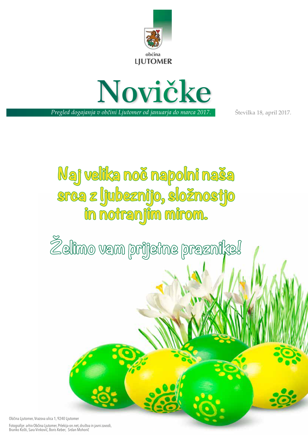 Želimo Vam Prijetne Praznike! Naj Velika Noč