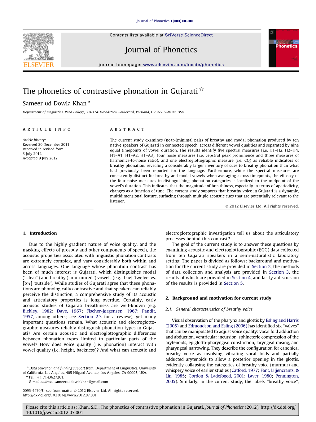 The Phonetics of Contrastive Phonation in Gujarati$