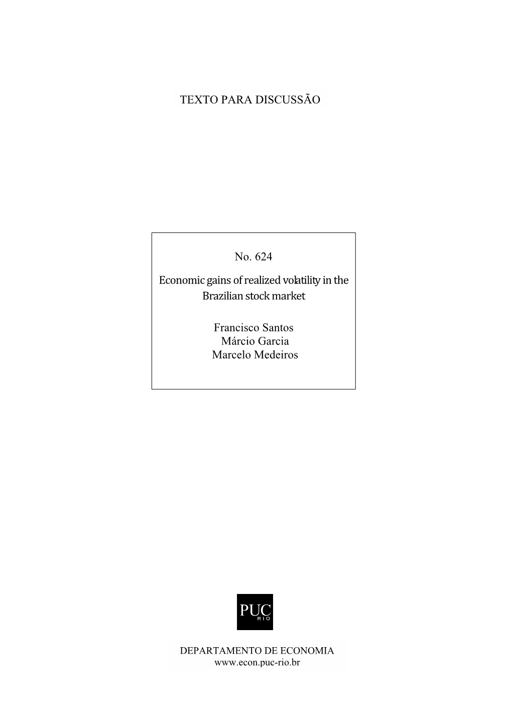 Economic Gains of Realized Volatility in the Brazilian Stock Market