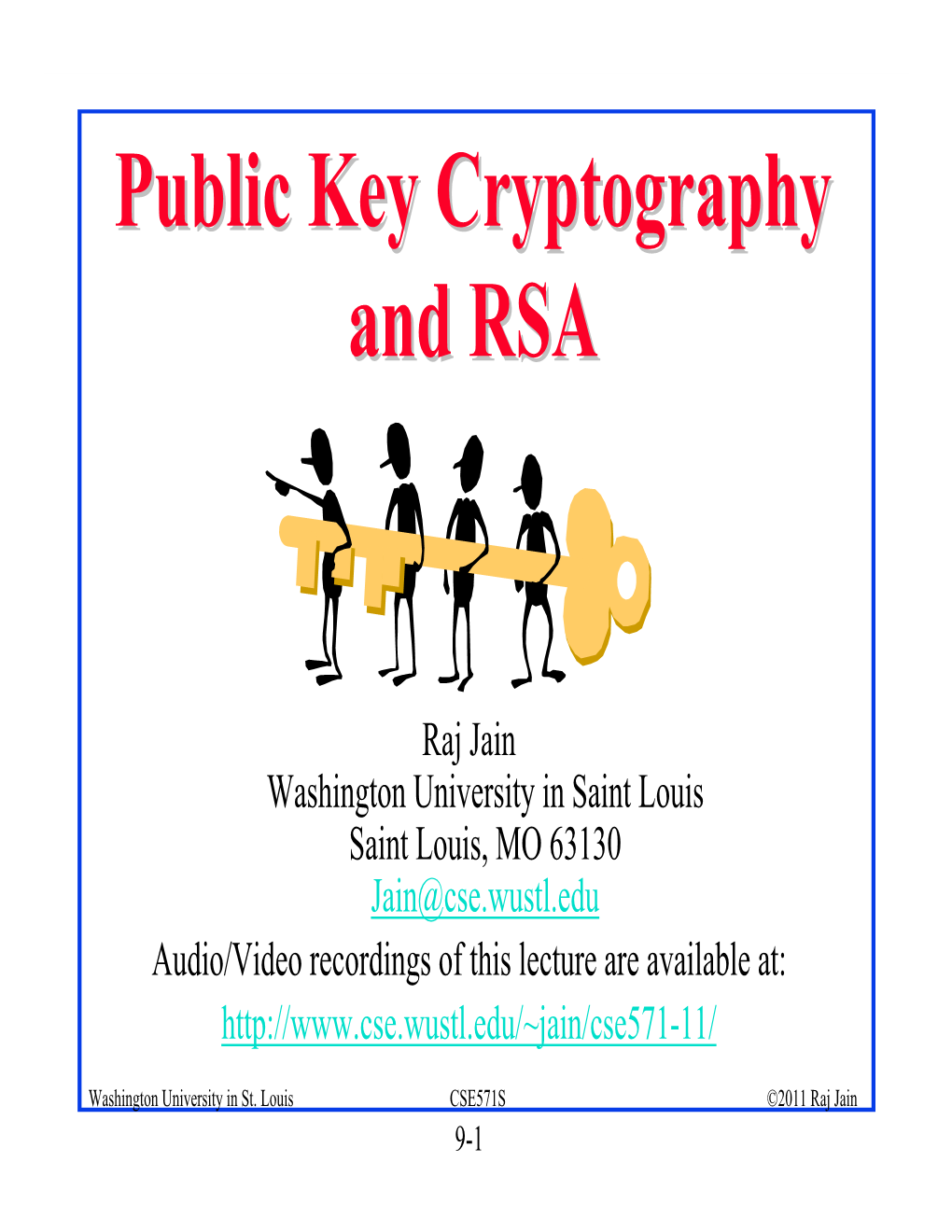 Public Key Cryptography And