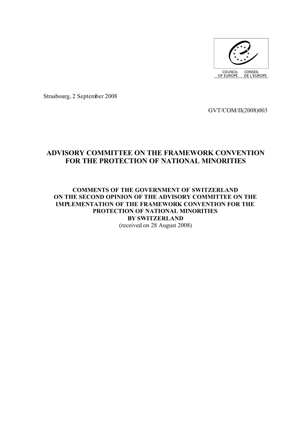 Advisory Committee on the Framework Convention for the Protection of National Minorities