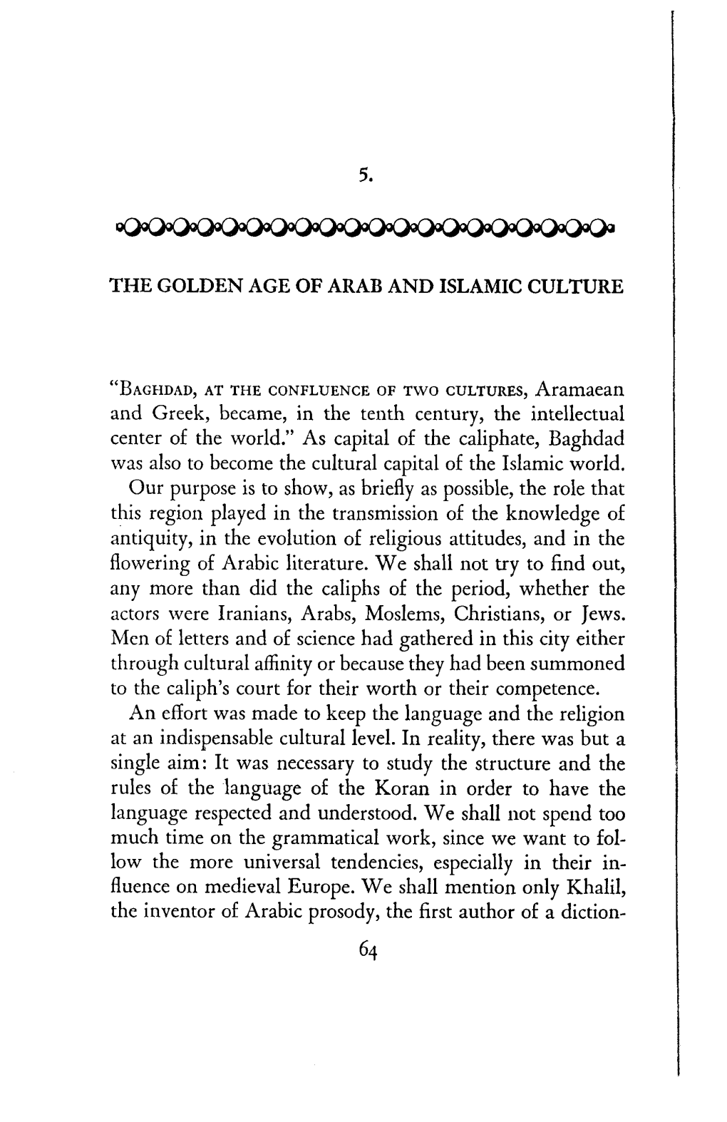 ). the Golden Age of Arab and Islamic