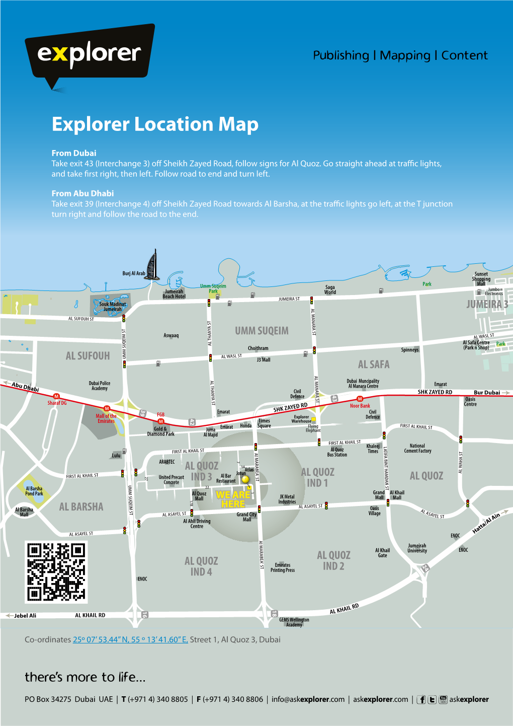 Explorer Location Map