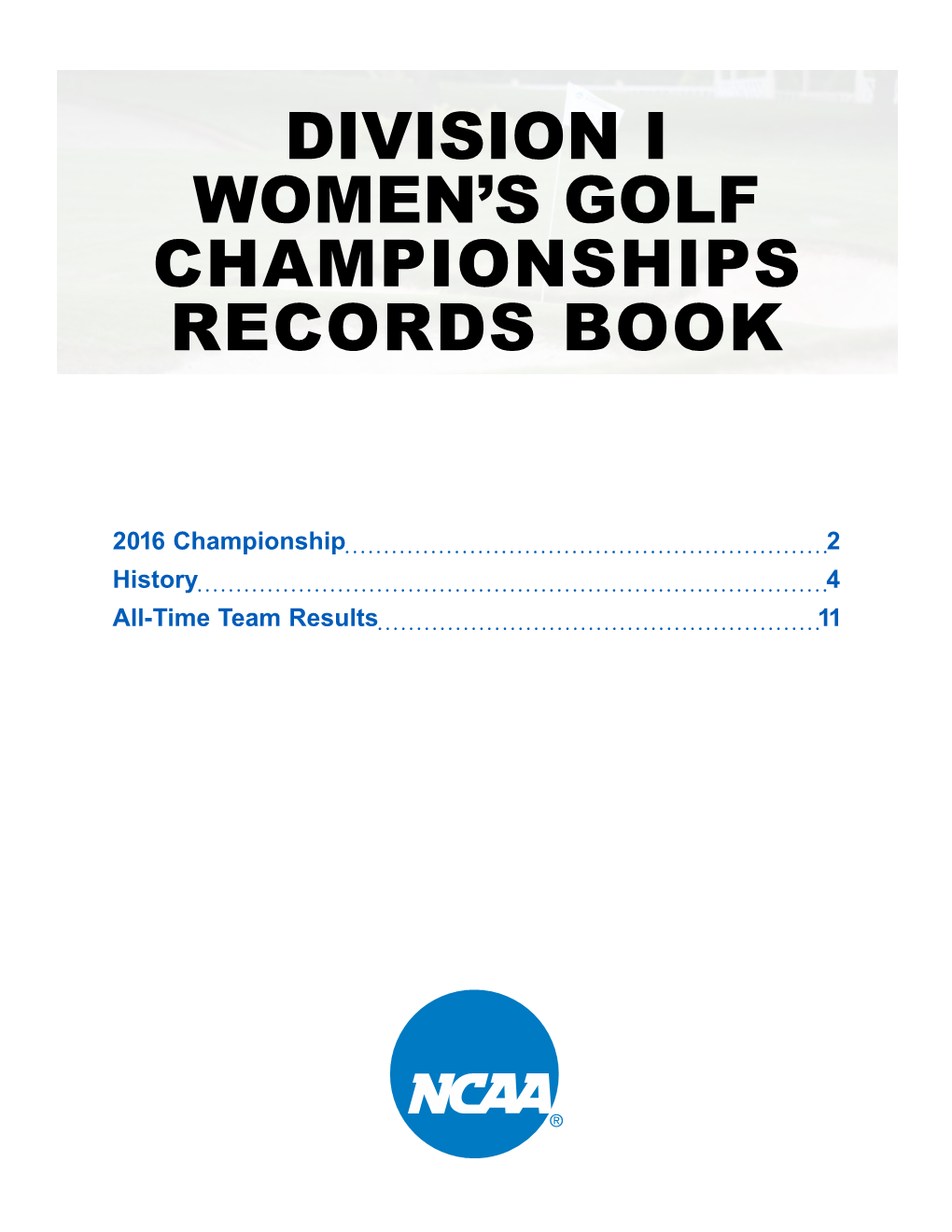 Division I Women's Golf Championships