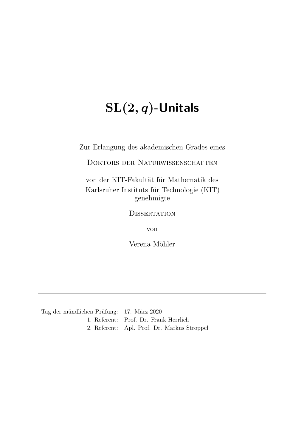 SL(2, Q)-Unitals