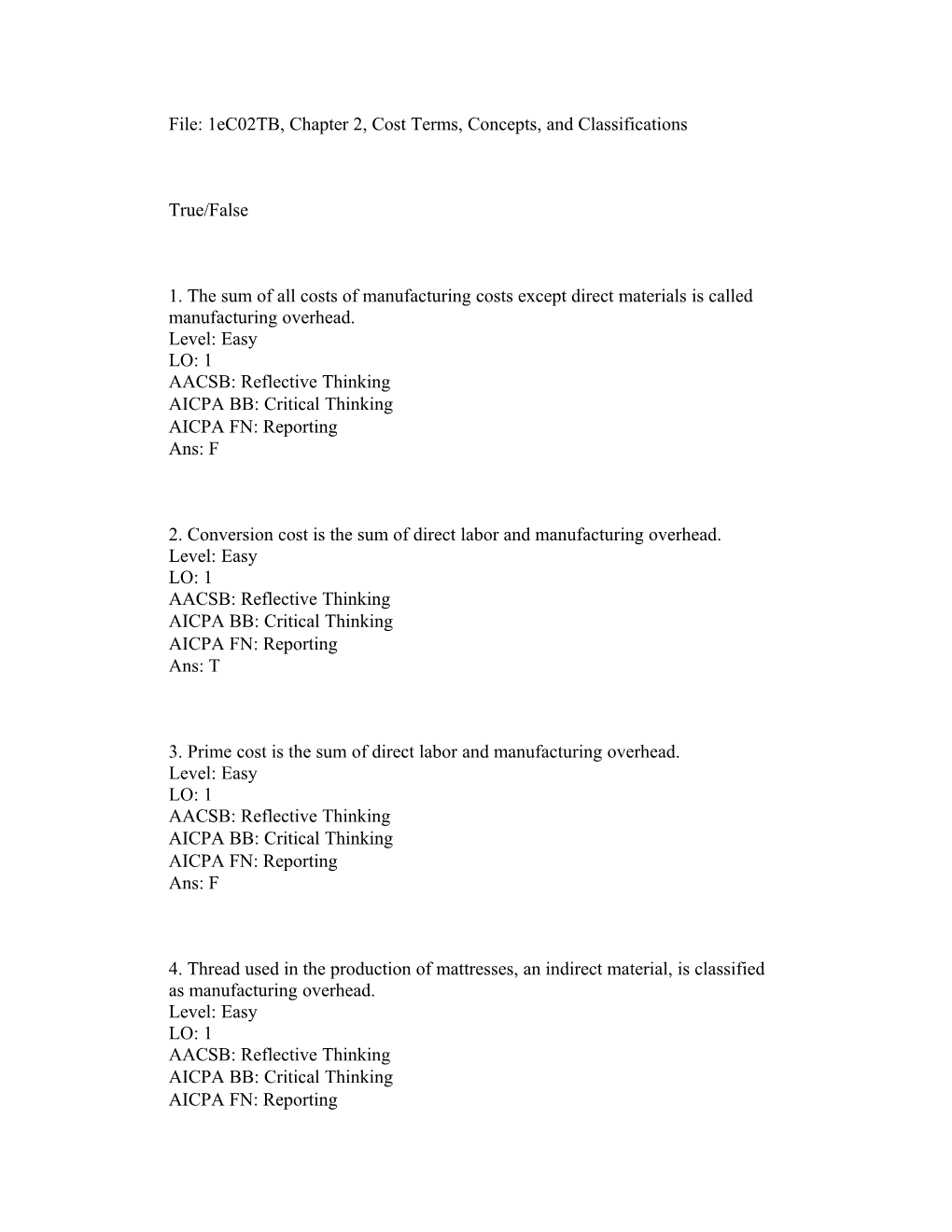 Gar003, Chapter 3 Systems Design: Job-Order Costing