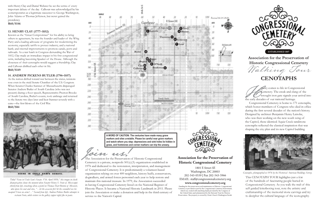 Cenotaphs Would Suggest a Friendship, Clay Begich 11 9 O’Neill Historic Congressional Cemetery and Calhoun Disliked Each Other in Life