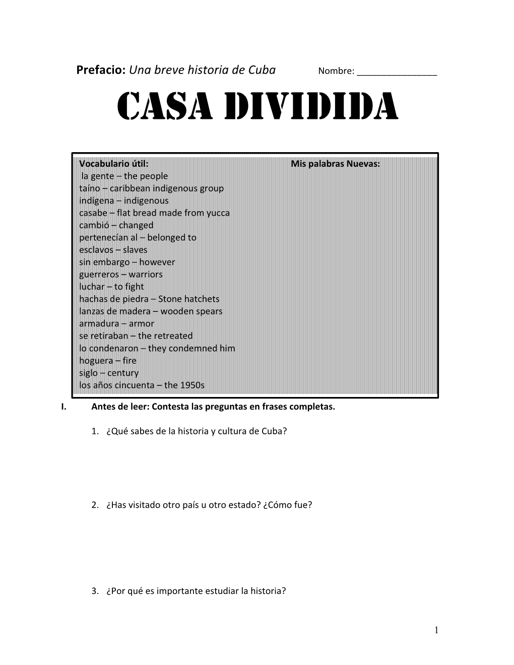 Casa Dividida