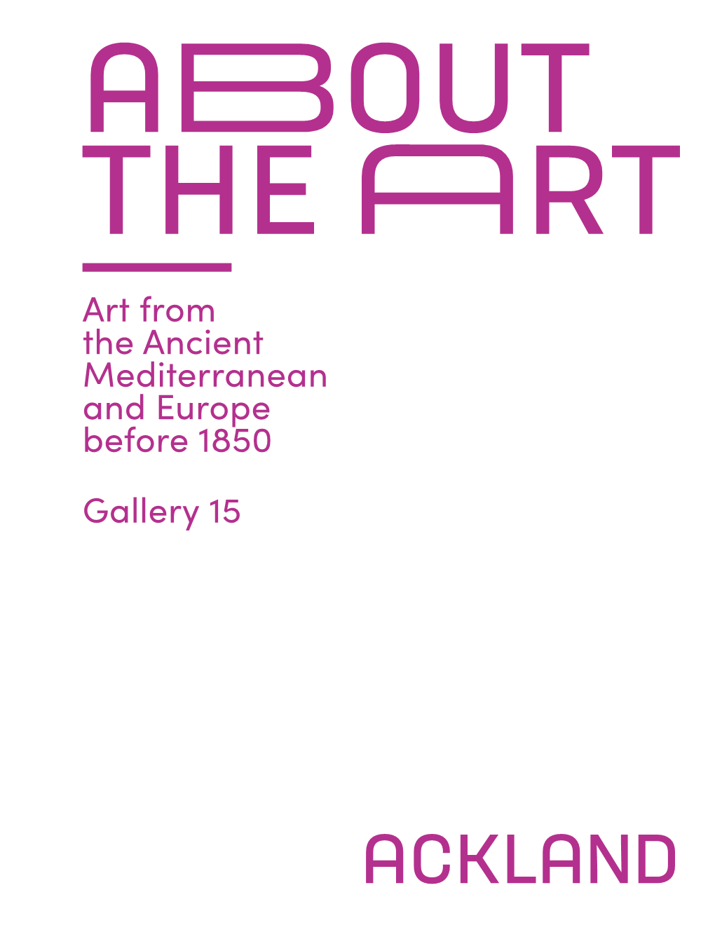 Art from the Ancient Mediterranean and Europe Before 1850 Gallery 15