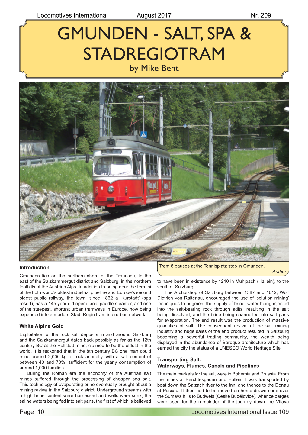 GMUNDEN - SALT, SPA & STADREGIOTRAM by Mike Bent