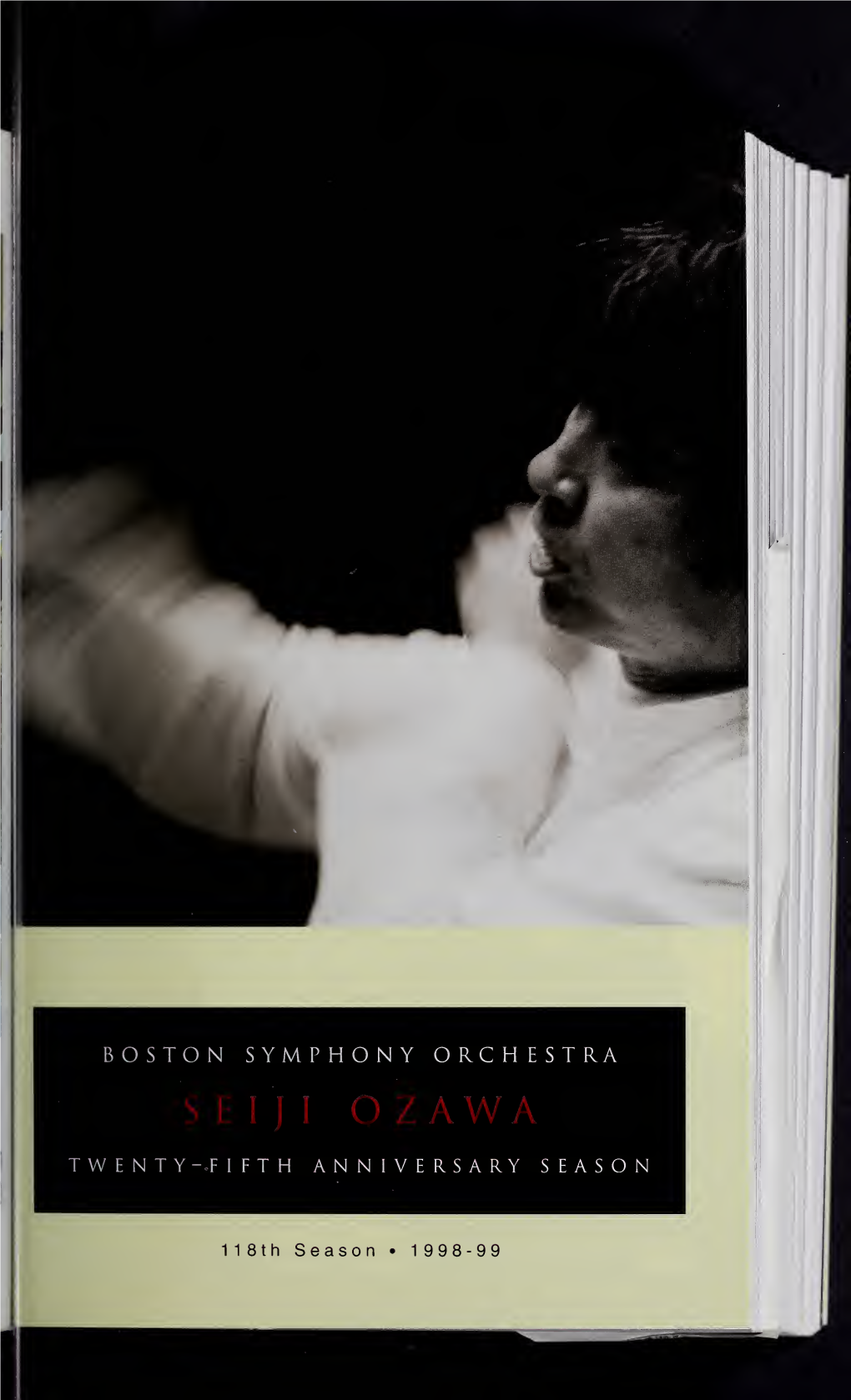 Boston Symphony Orchestra Concert Programs, Season 118, 1998-1999