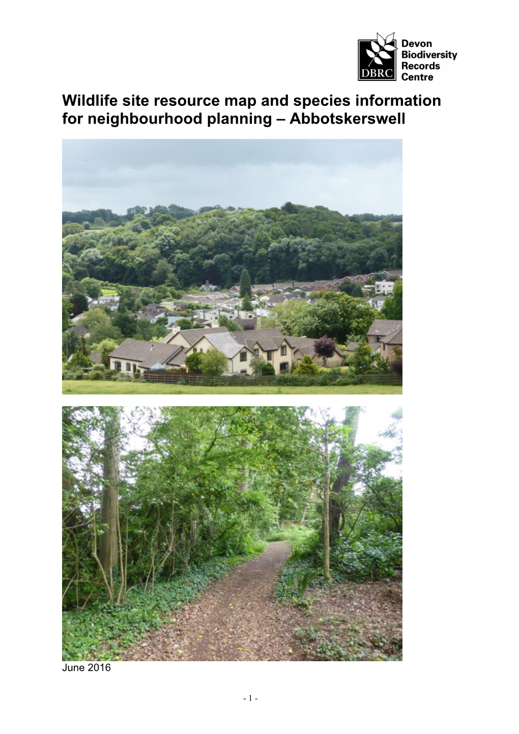 NP12-Abbplan Biodiversity Report Abbotskerswell 2016