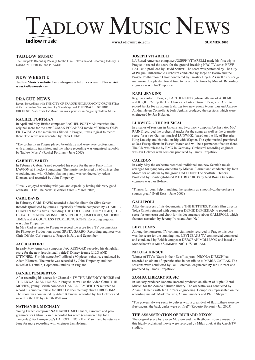 Newsletter Summer 2005.Qxd (Page 1)