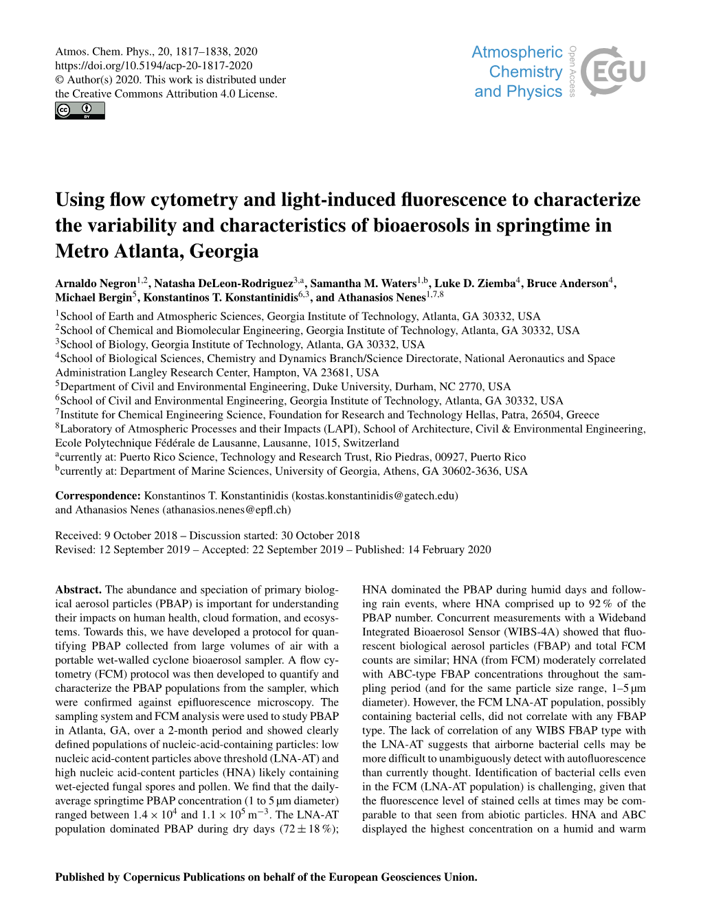 Using Flow Cytometry and Light-Induced Fluorescence To