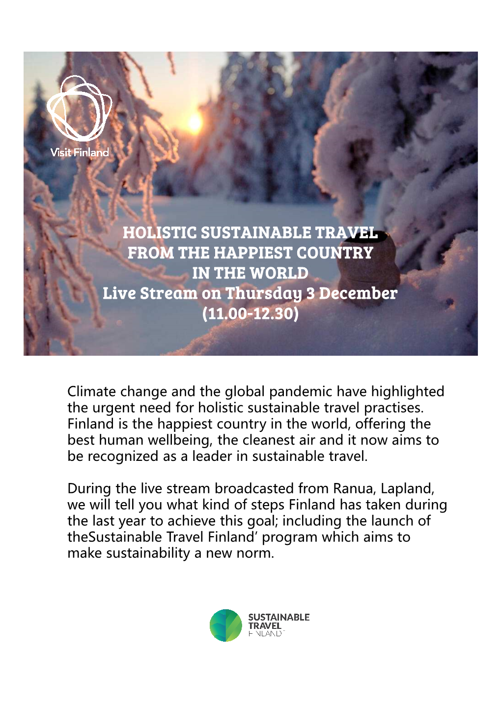 INVITATION Sustainable Live Stream 3.12.2020