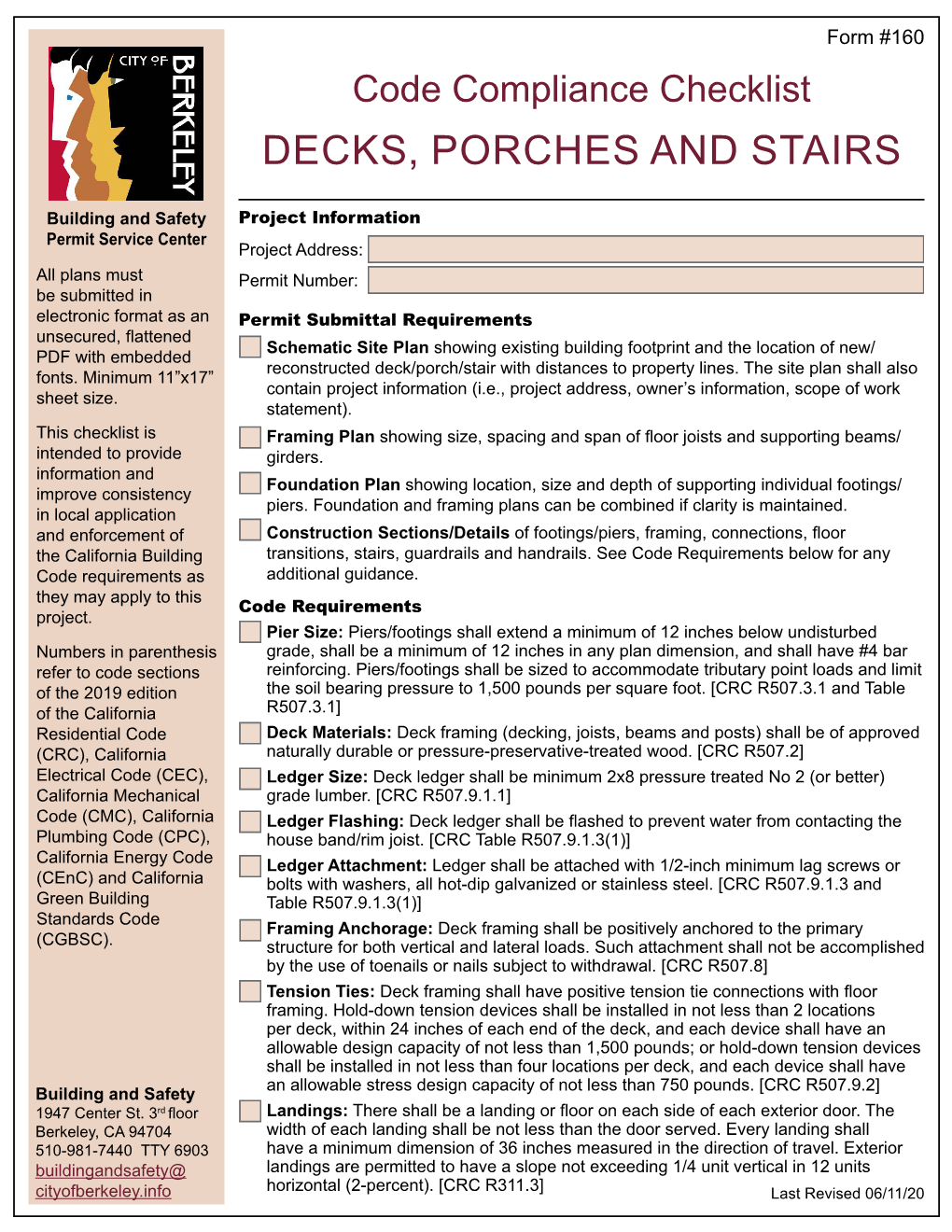 Code Compliance Checklist: Deck, Porch, Stairs, Guardrails