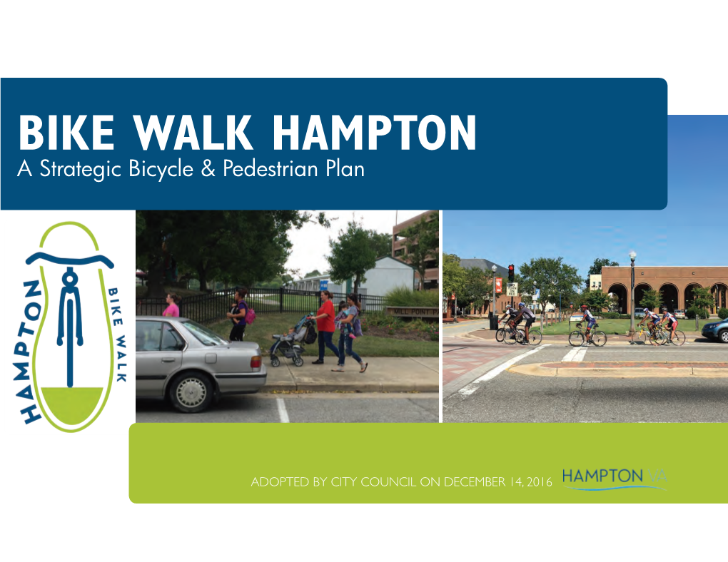 BIKE WALK HAMPTON a Strategic Bicycle & Pedestrian Plan