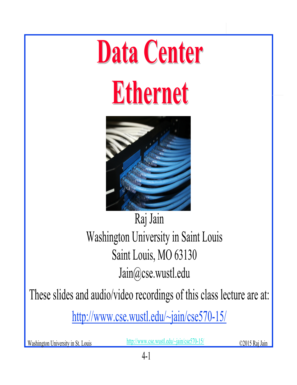 Data Center Ethernet 2