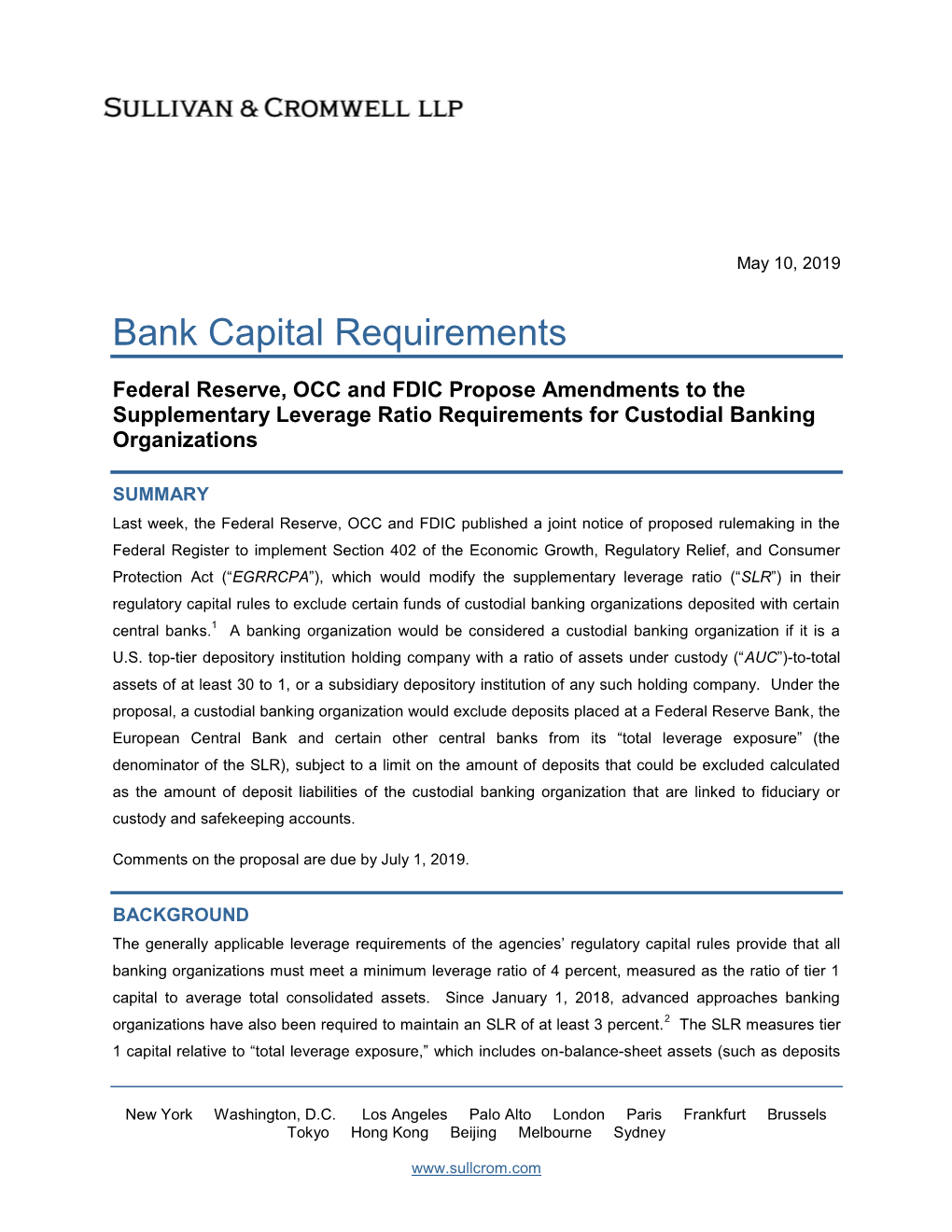 Bank Capital Requirements