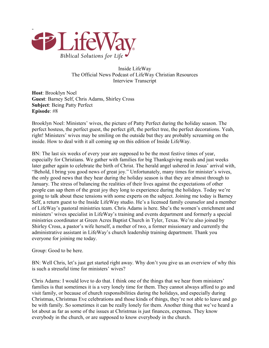 The Official News Podcast of Lifeway Christian Resources