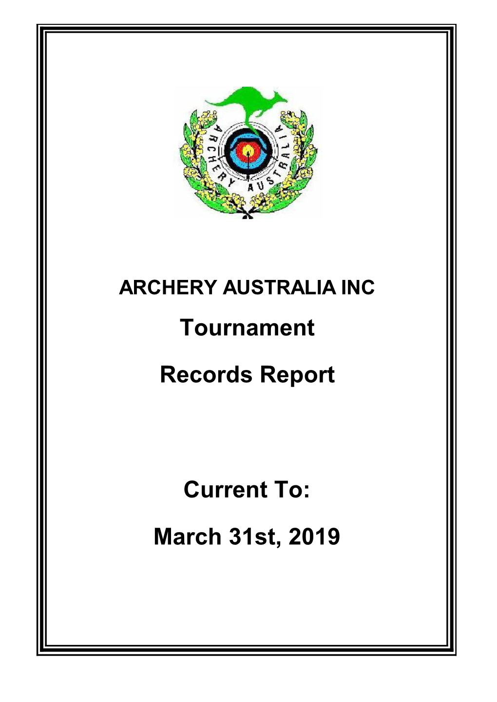 Records Report Current To