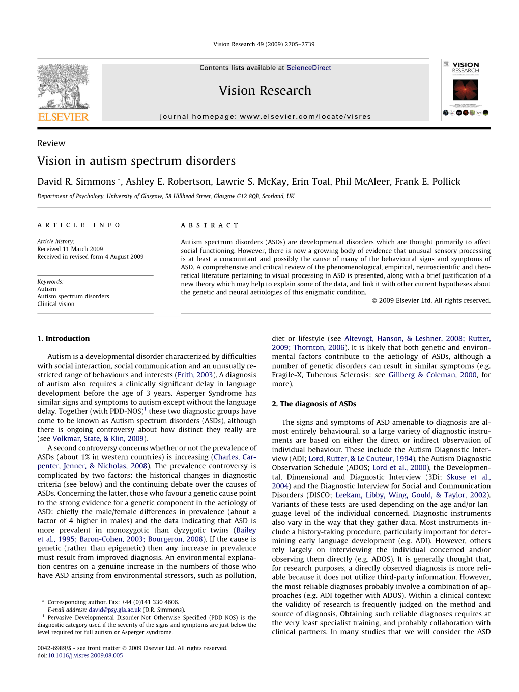 Simmons (2009) Vision in Autism Spectrum Disorders.Pdf