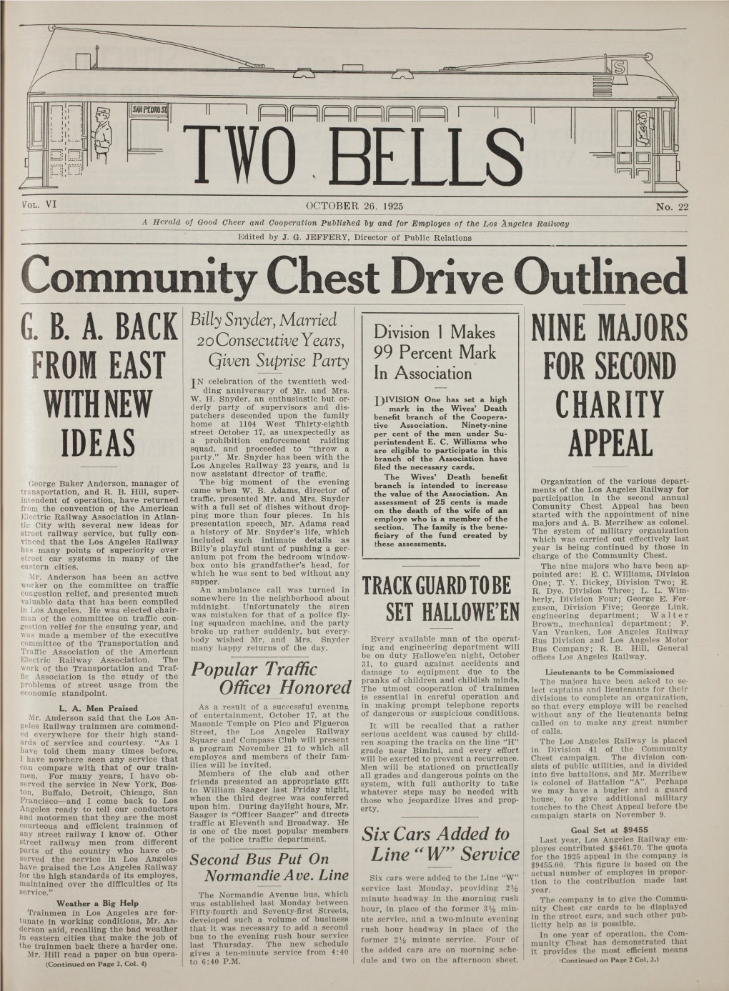 Two Bells October 26, 1925