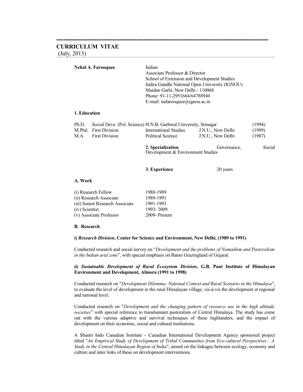 Curriculum Vitae s350