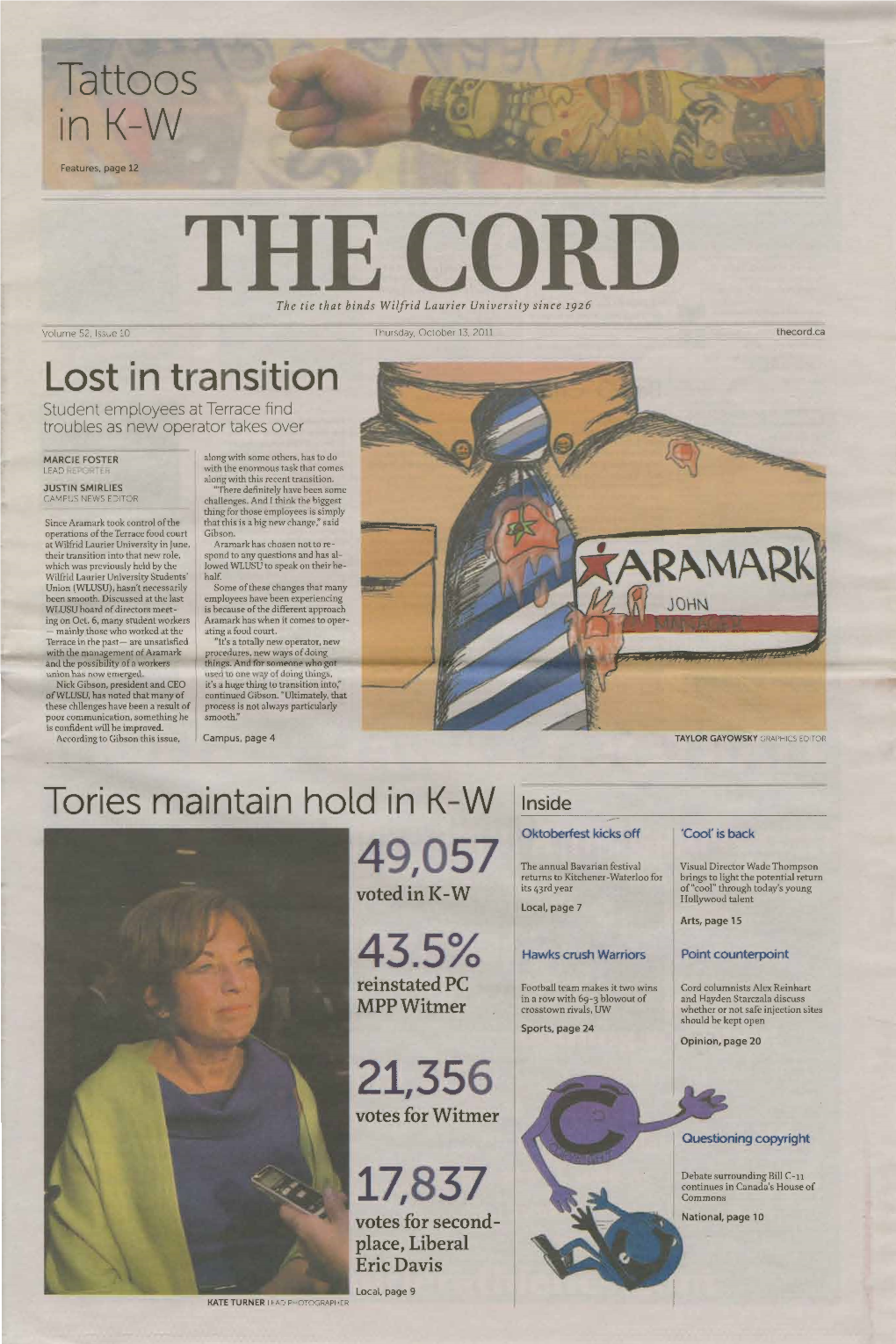 THE CORD • THURSDAY, OCTOBER 13, 2011 News