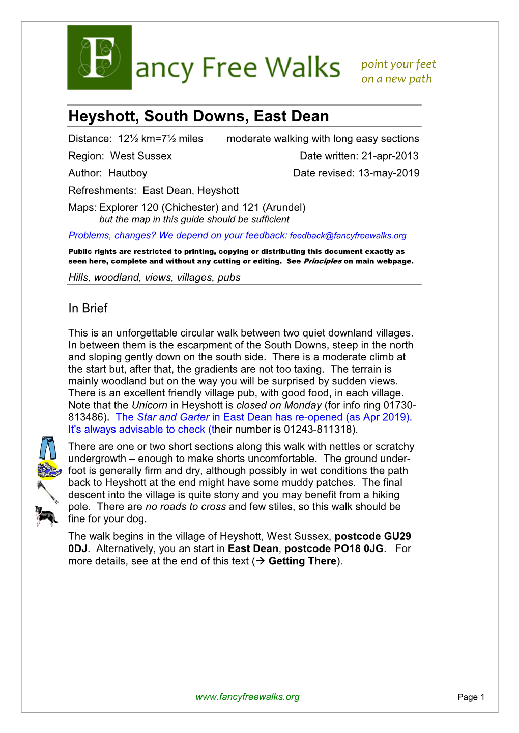 Heyshott, South Downs, East Dean