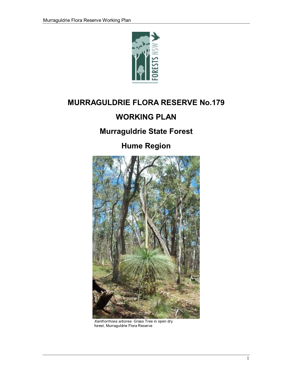 Murraguldrie Flora Reserve Working Plan