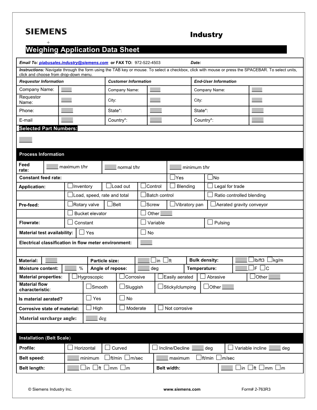 Ultrasonic Application Data Sheet