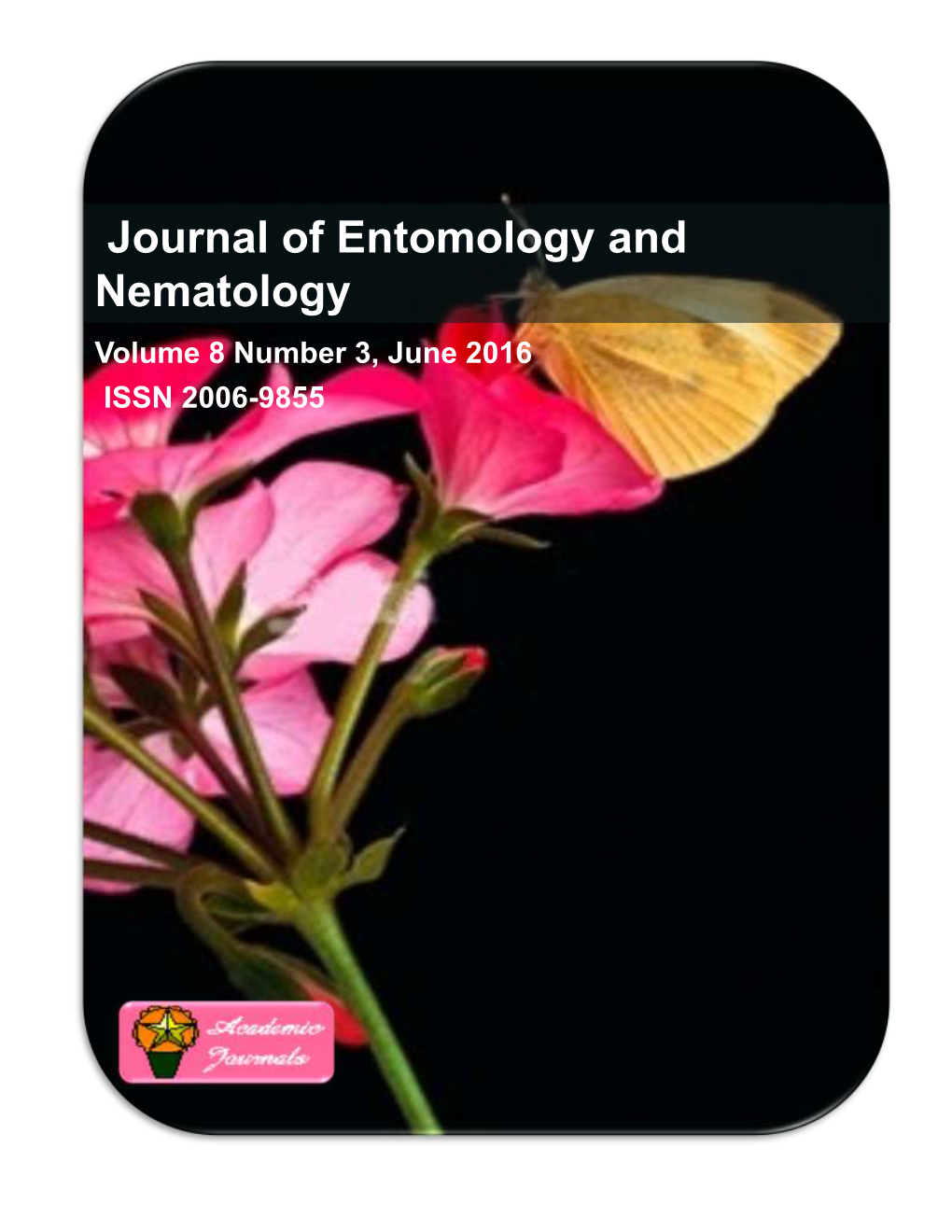 Journal of Entomology and Nematology Volume 8 Number 3, June 2016 ISSN 2006-9855