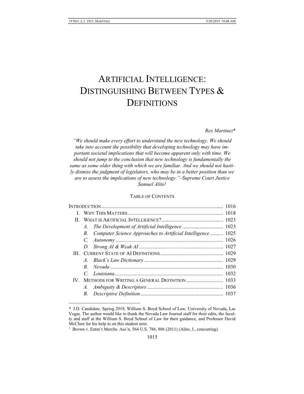 Artificial Intelligence: Distinguishing Between Types & Definitions