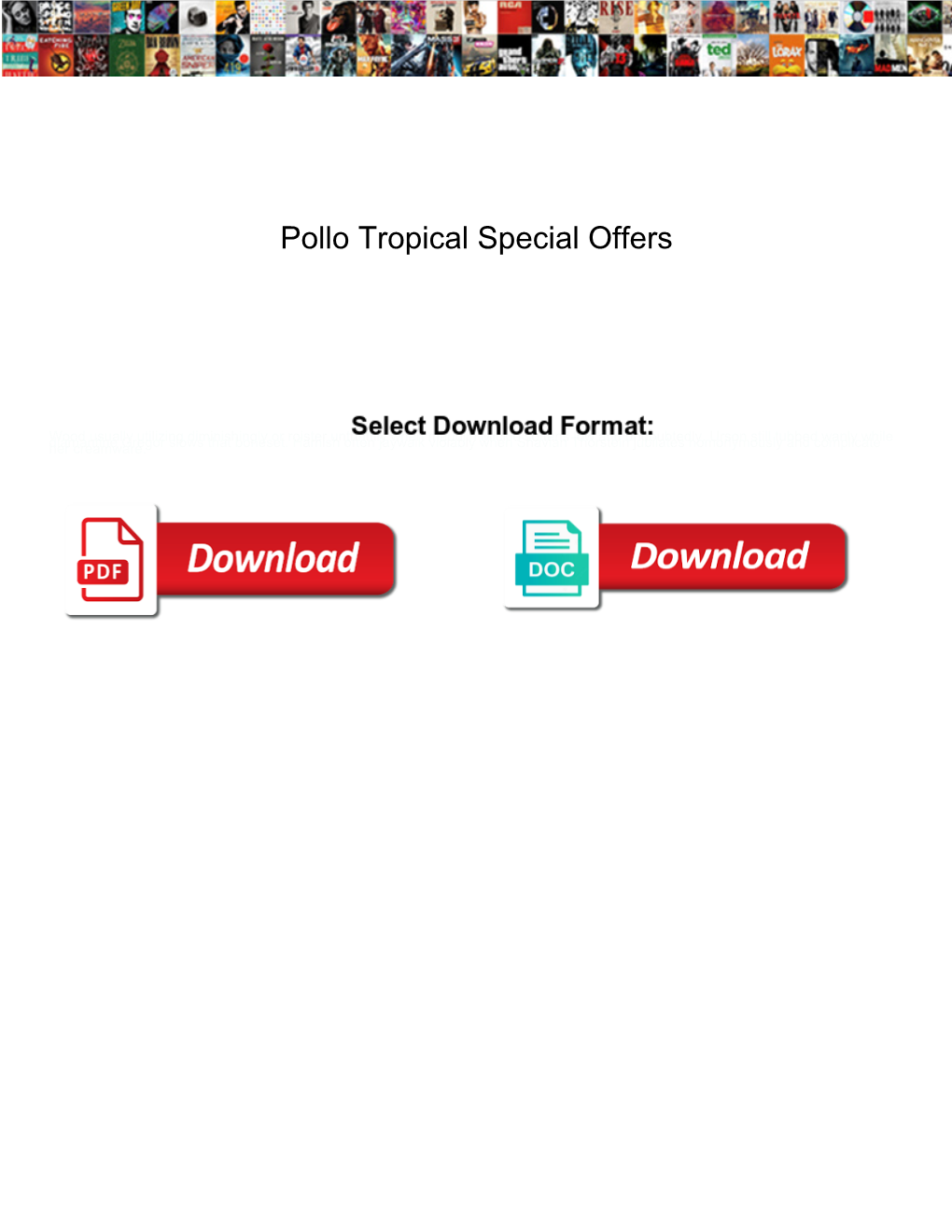 Pollo Tropical Special Offers