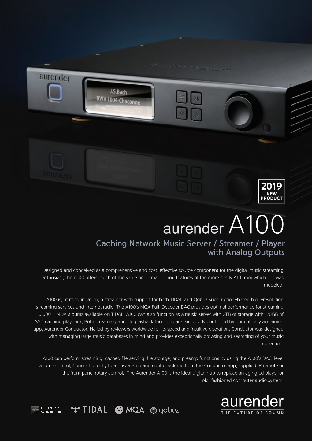 Aurender A100 Network Server Brochure