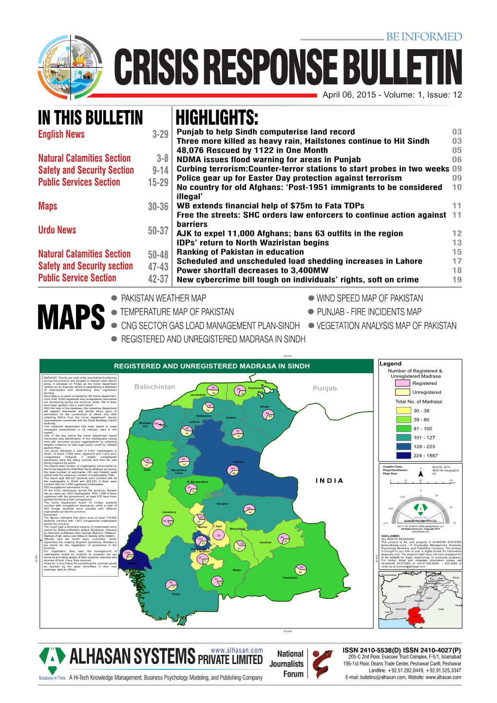 Crisis Response Bulletin Page 1-16