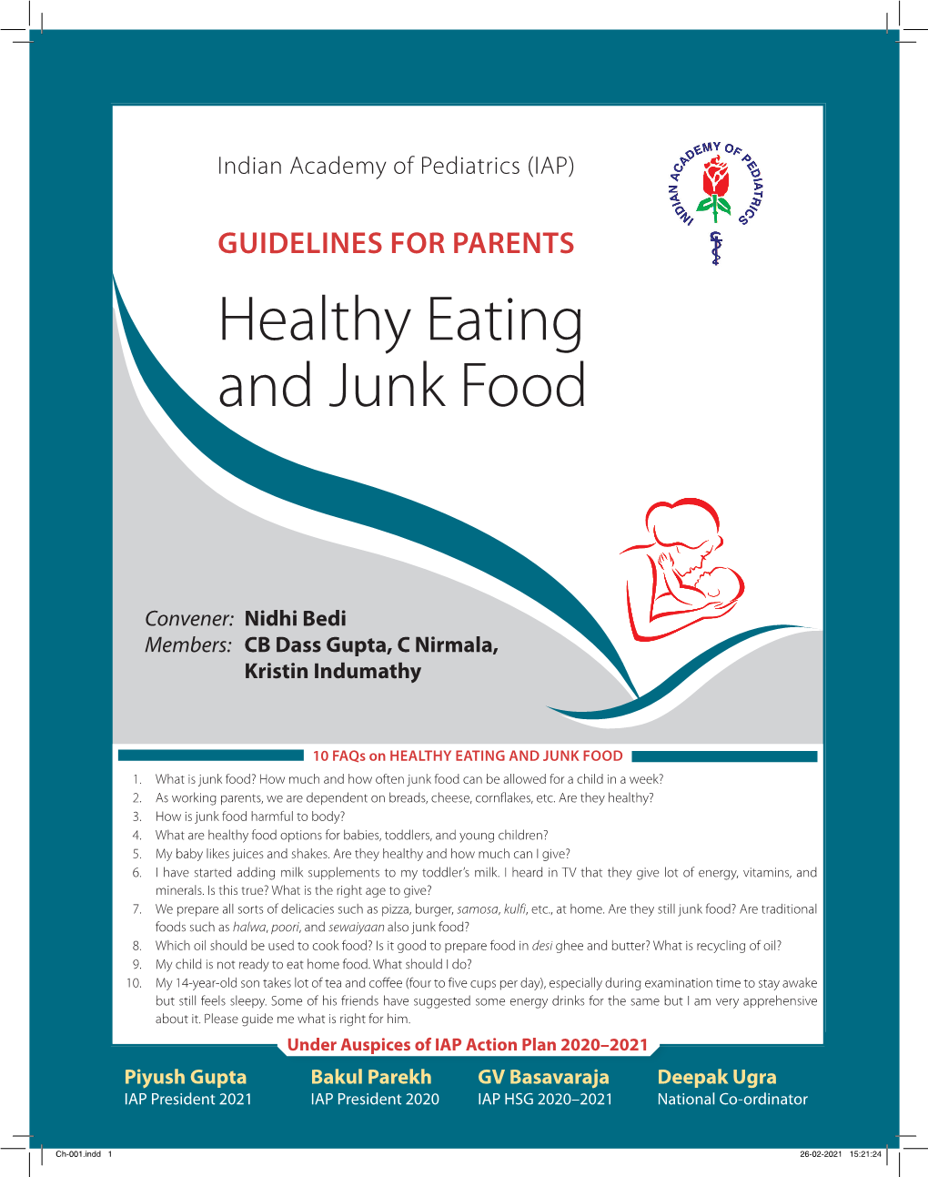 Guidelines for Healthy Eating and Junk Food