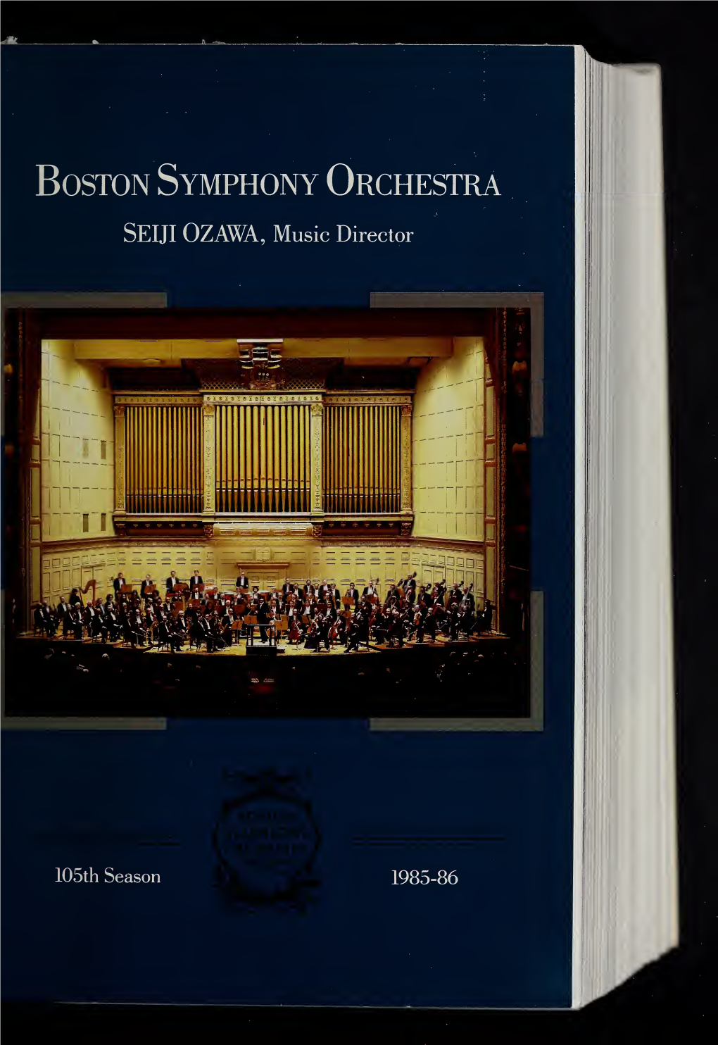 Boston Symphony Orchestra Concert Programs, Season 105, 1985-1986