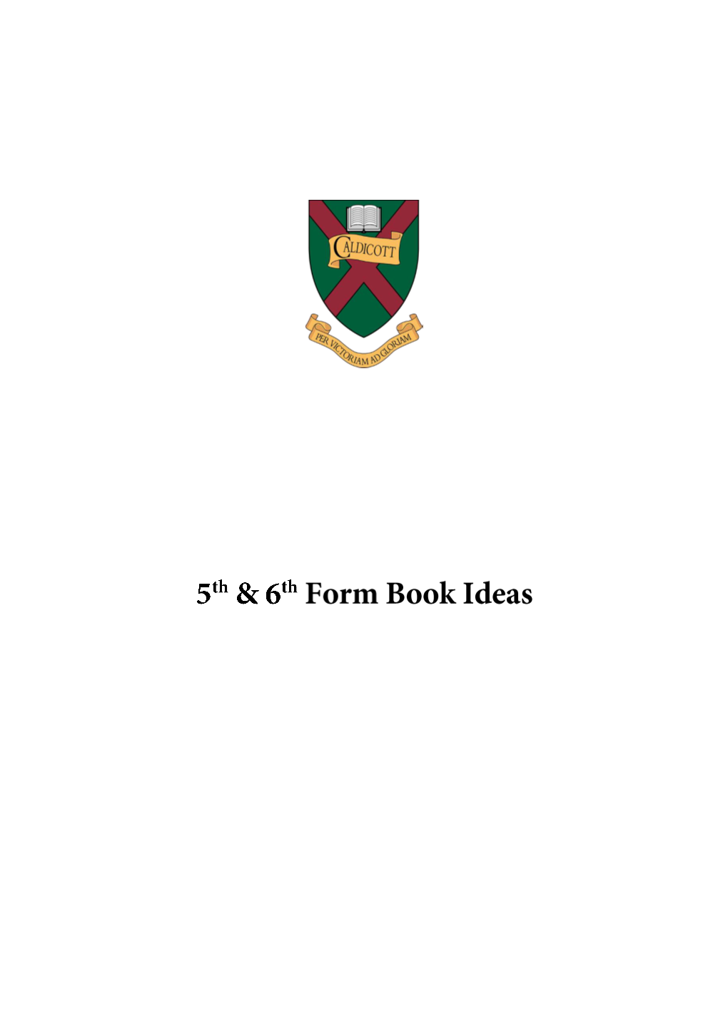 Senior School Book Ideas