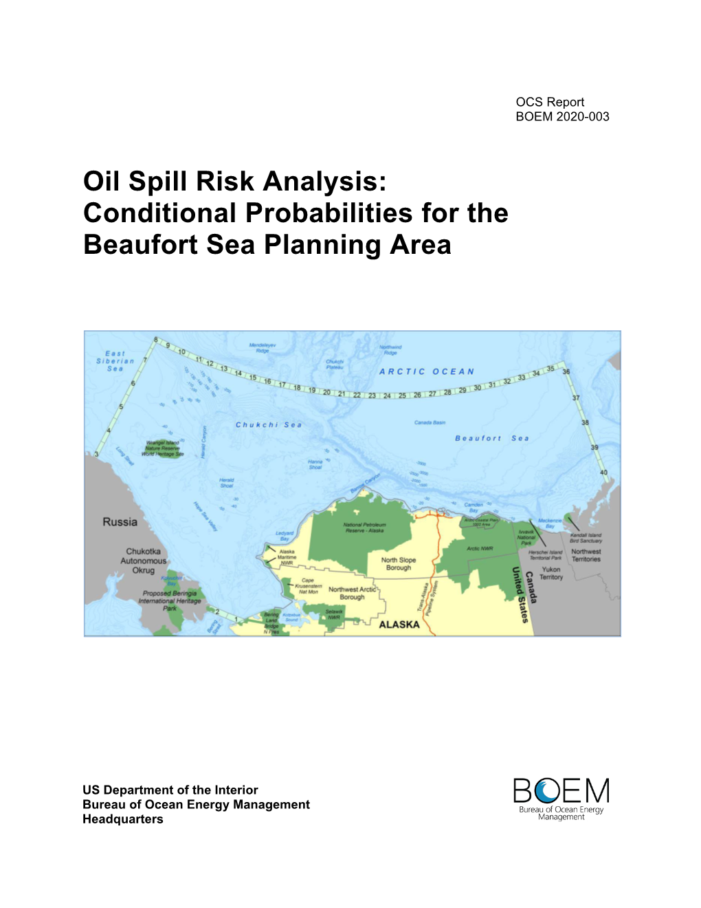 Conditional Probabilities for the Beaufort Sea Planning Area