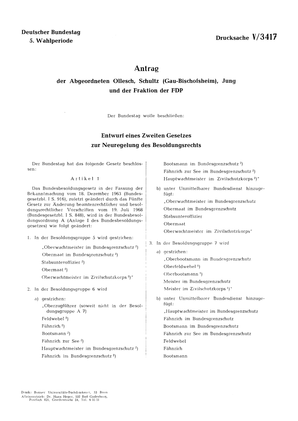 Antrag Der Abgeordneten Ollesch, Schultz (Gau-Bischofsheim), Jung Und Der Fraktion Der FDP